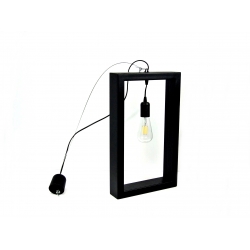 Lampa wisząca metalowa LOFT  czarna